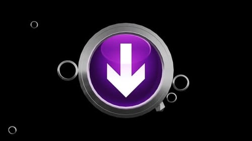 Futuristic 3D Rotating Download Icon Animation