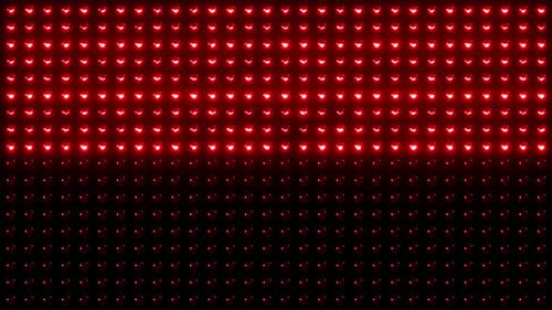 Pulsating Red Light Wall Grid Loop Background