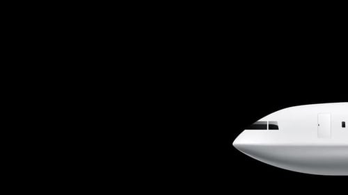 Air Plane Transition 4 Alpha Channel