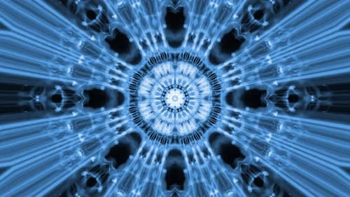Fantastic Neon Geometric Event Mandala Background Vj Loop. 4610