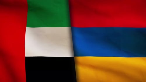 Drapeau des Emirats Arabes Unis et de