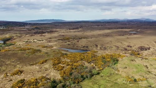 Aerial View of the Sandfield Area Between Ardara and Portnoo in Donegal Ireland