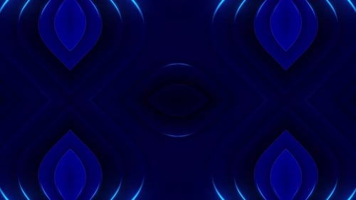 Blue Abstract Flow Loop 3