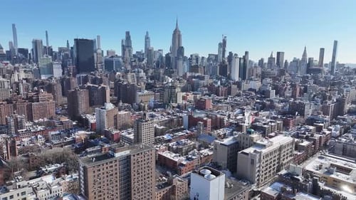 Downtown New York At Manhattan In New York United States.