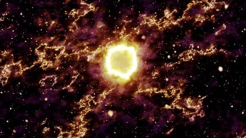 Abstract Cosmic Energy Nebula Loop Background