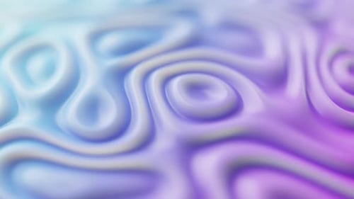 Abstract Liquid Waves in Blue and Purple