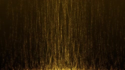 Elegant Golden Light Particle Rise Background