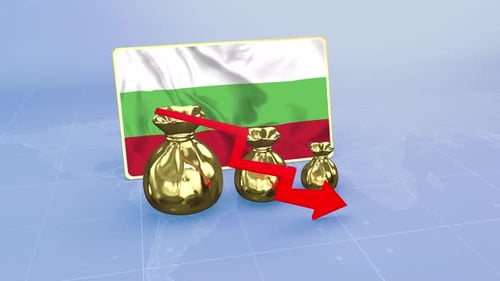 Bulgaria Reserves Drop Economic Data Infographics Graph