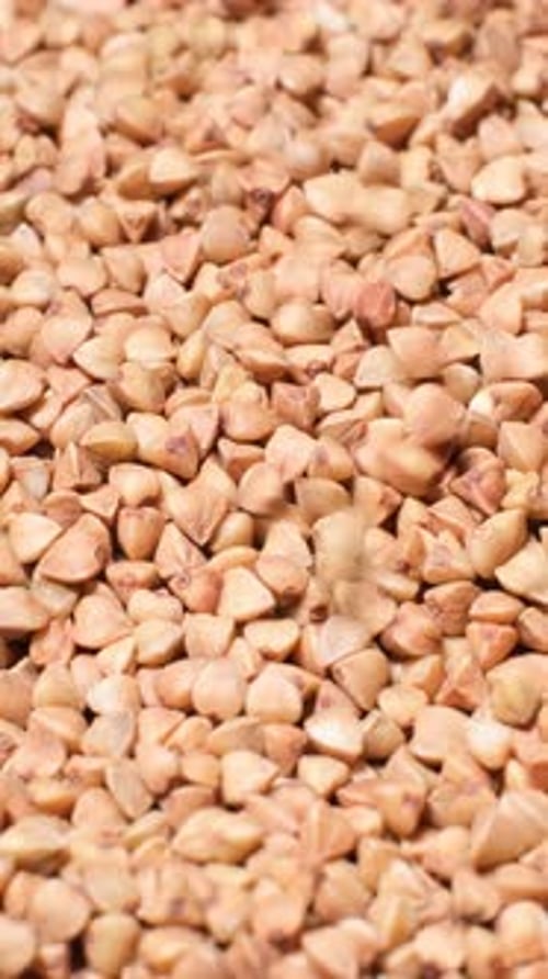 A Close Up of a Pile of Buckwheat Grains
