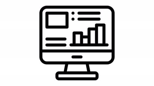 graph line icon animation