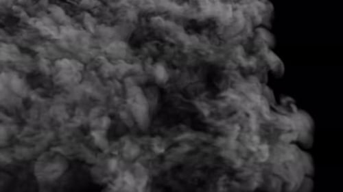 Movimento de fumaça, vista superior, 4K