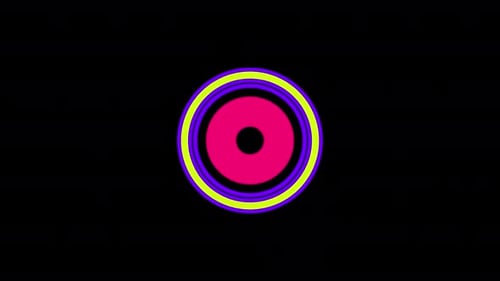 Colorful Geometric Expanding Circles Animated Transition Reveal