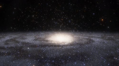 Hyperspace Jump Through Galaxy Starfield Animation