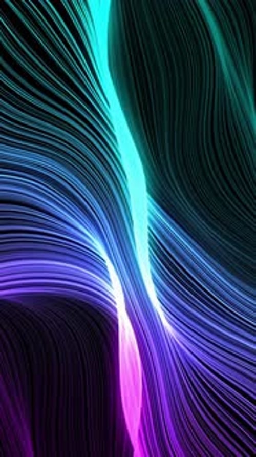 VJ abstract background light waves Beat loops 2160 On 3840