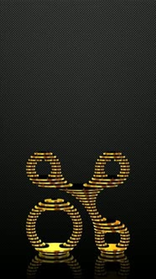 Dynamic Golden Percentage Symbol Loop