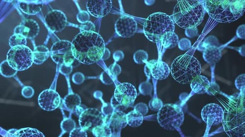 Abstract Futuristic Digital Network Connectivity Background Animation