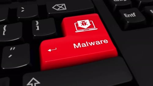 Tastaturtaste „Malware Round Motion“