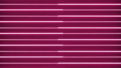 Animated Pink Neon Light Bars Pulsing Loop Background