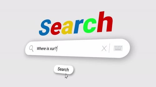 Where is xur? in Search Bar and click on search