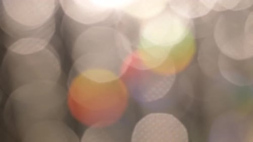 New Year's Blurred Gray Background Rotates in a Circle