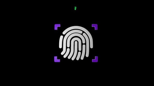Fingerprint Authentication 3D Animation | Alpha Channel, Elements ...