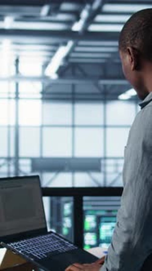 Vertical Video Engineer in Data Center Operating Notebook Deploying New Server Architectures