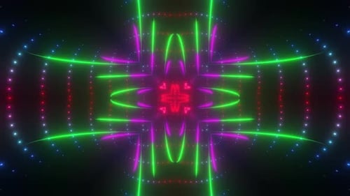 Fond abstrait de néons dynamiques pour les événements musicaux et les clubs