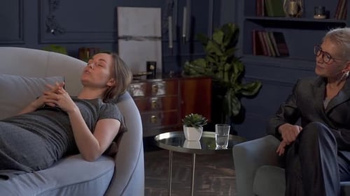 Supporting People with Mental Problem Woman at Appointment Akspb