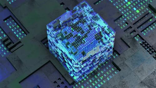 Block chain. blockchain Technology Background concept