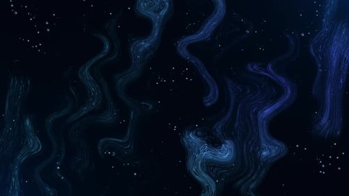 Dark Abstract Fluid Blue Wavy Background Loop Animation