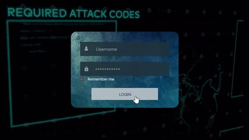 Login Screen Reveal with Digital Security Elements
