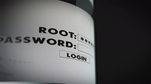 Digital Login, Access Granted, and Downloading Animation