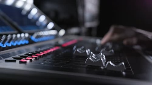 Electric Machine on Table for Working of Sound Designer or Club Dj