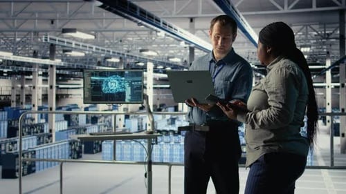 Team of Data Center Programmers Monitoring Deep Learning Processes with Laptop