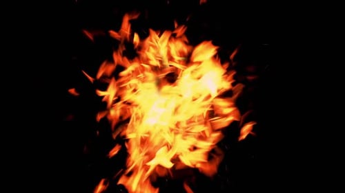 Vertikale Feuerhintergrundflamme auf Black Hot Blaze
