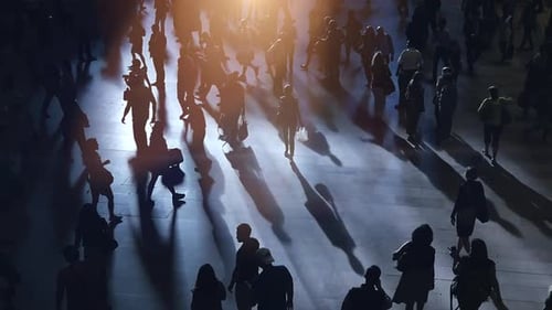 humans society population scene background. people in the city