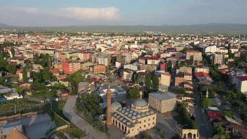 Top View Cityscape of Kars