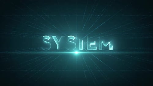 System 4 K Digitaler Datentext