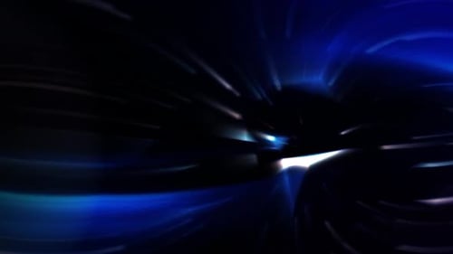 Abstract Blue Light Tunnel Motion Background Loop