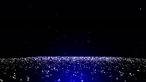 Blue Particles Background Loop