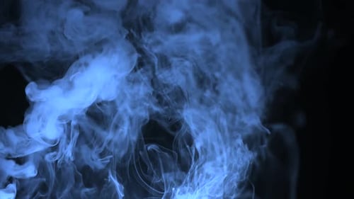 Blue Smoke on Black
