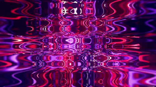 Abstract Fluid Waves Background with Glowing Neon Colors
