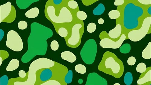 Organic Liquid Blob Morphing Green Abstract 4k Motion Background Loop