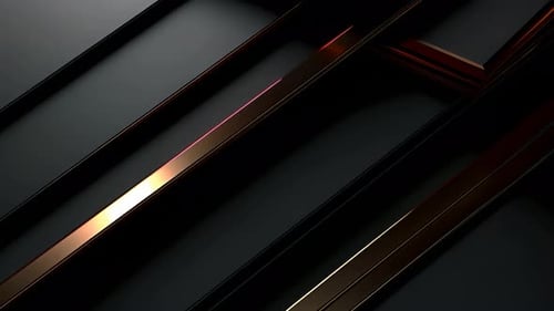 Elegant Abstract Metallic Lines Logo Reveal Animation