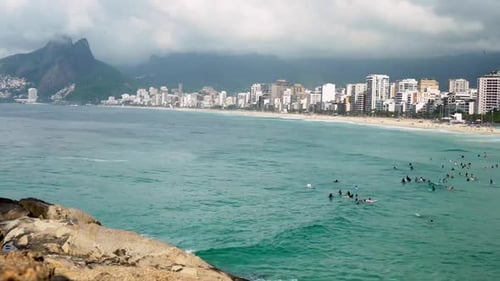Lapso de tempo da praia de Ipanema, Rio de janeiro