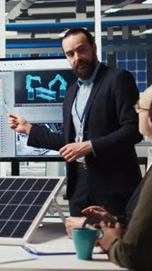 Vertical Video Factory Research and Development Team Analyzes Solar Cell Prototypes