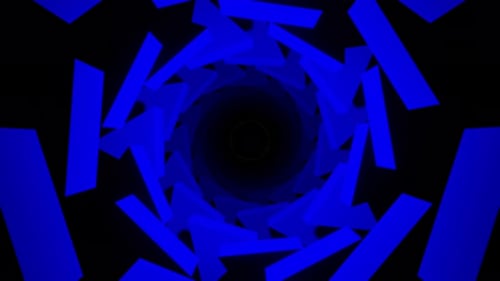 Abstract spiral Vj loop yellow and blue background for dance music 3d render. Vj and Dj loop