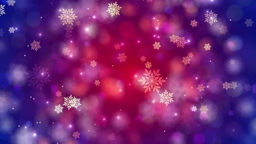 Festive Sparkling Snowflakes Christmas Celebration Background