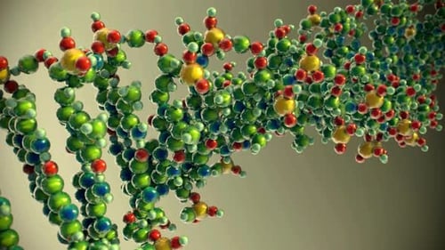 DNA Molecule Science, double helix strands, biological genetic heritage concept