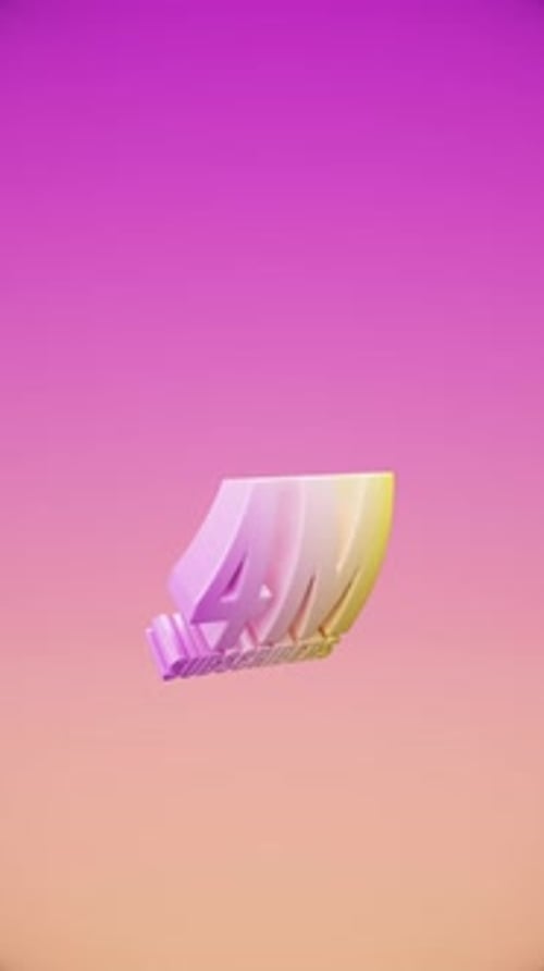 Modern 3D Subscriber Count Reveal Animation